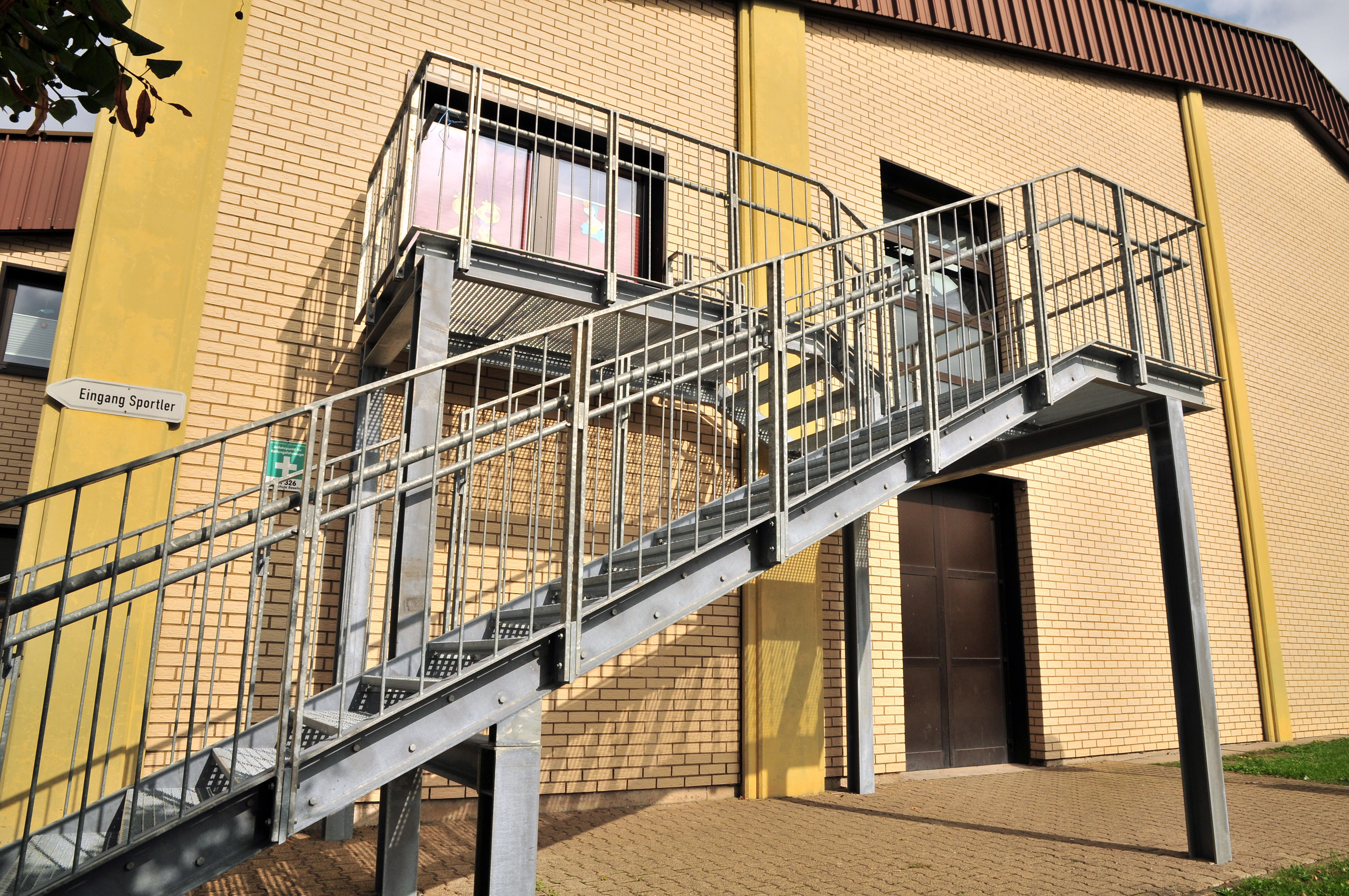 Fluchttreppe für öffentliches Gebäude